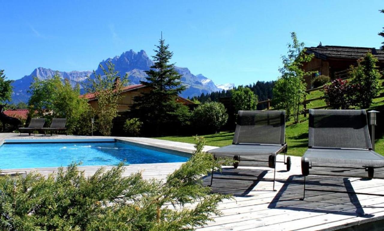 Le Cerf Amoureux Chalet Prive & Spa Салланш Экстерьер фото