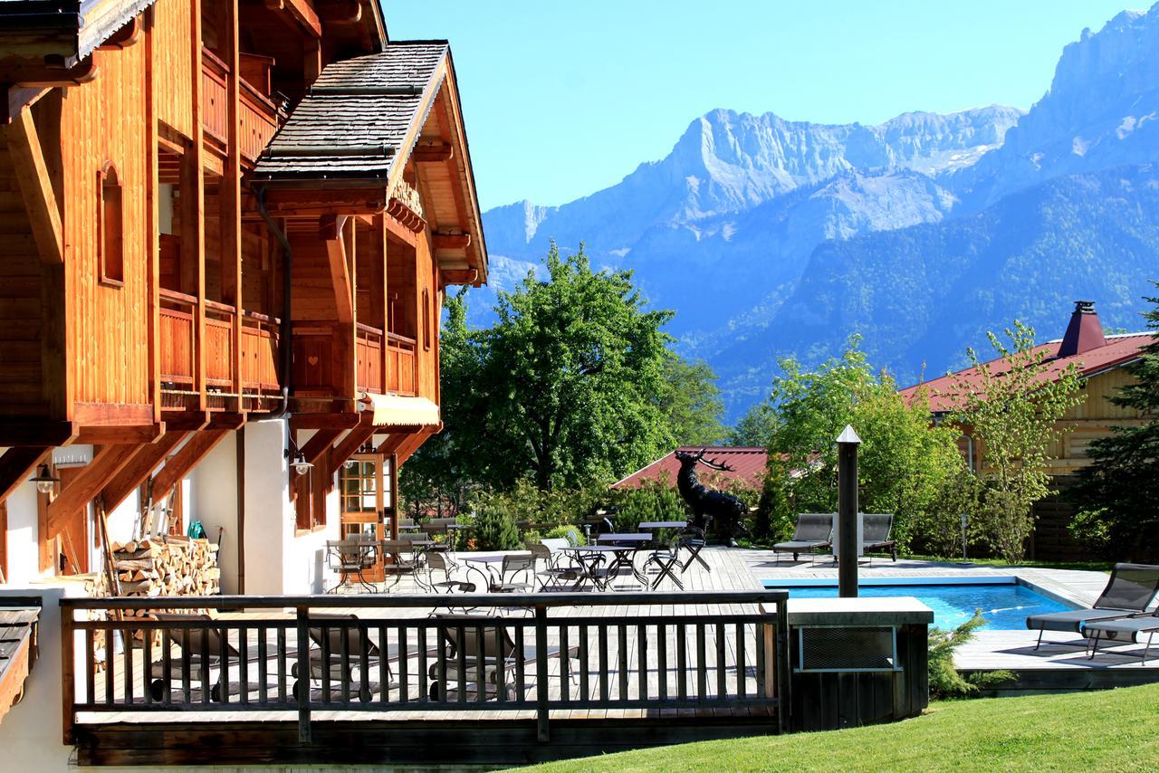 Le Cerf Amoureux Chalet Prive & Spa Салланш Экстерьер фото