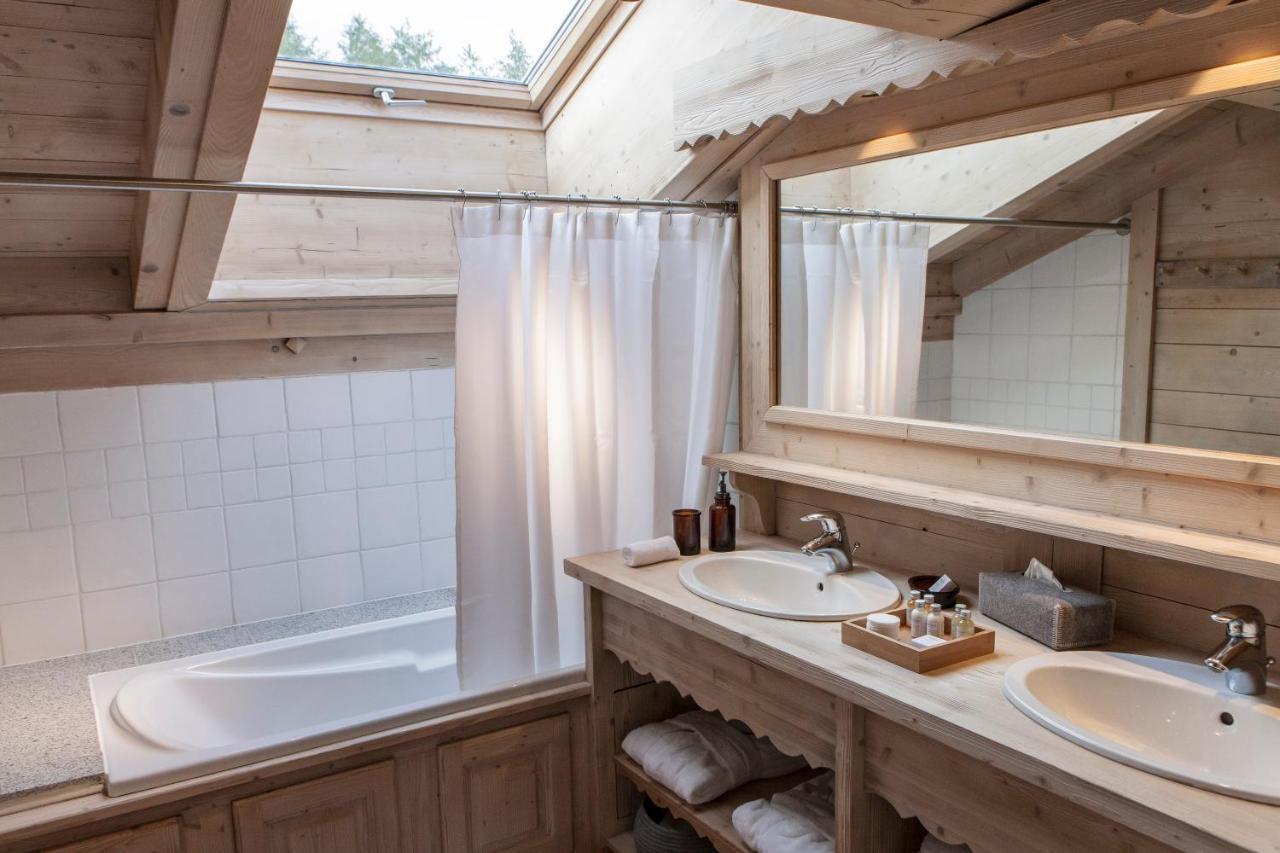 Le Cerf Amoureux Chalet Prive & Spa Салланш Экстерьер фото