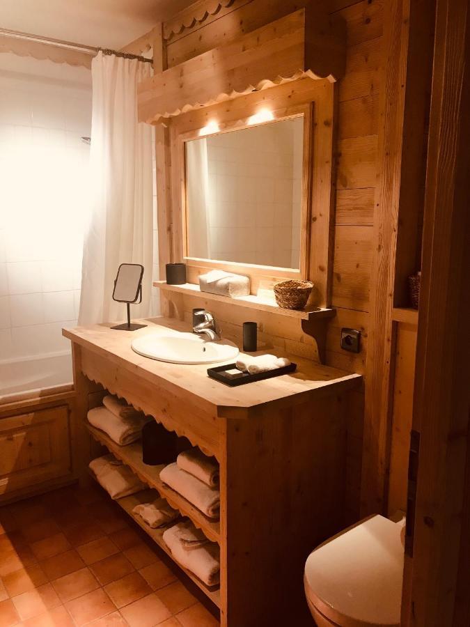 Le Cerf Amoureux Chalet Prive & Spa Салланш Экстерьер фото
